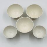 Set of 5 Boch Frères Keramis bowls