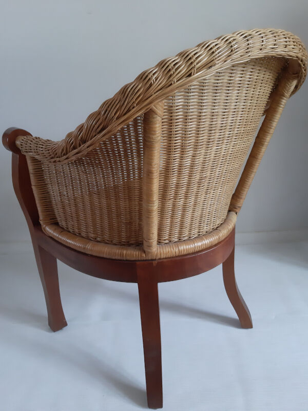 Rattan armchair