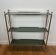 Neoclassical style silver-plated metal shelf attributed to the Jansen company