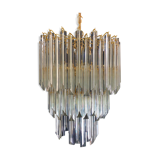 Large Venini chandelier 3 levels crystal