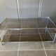 Table basse double plateau verre chrome style Bauhaus vintage 1970