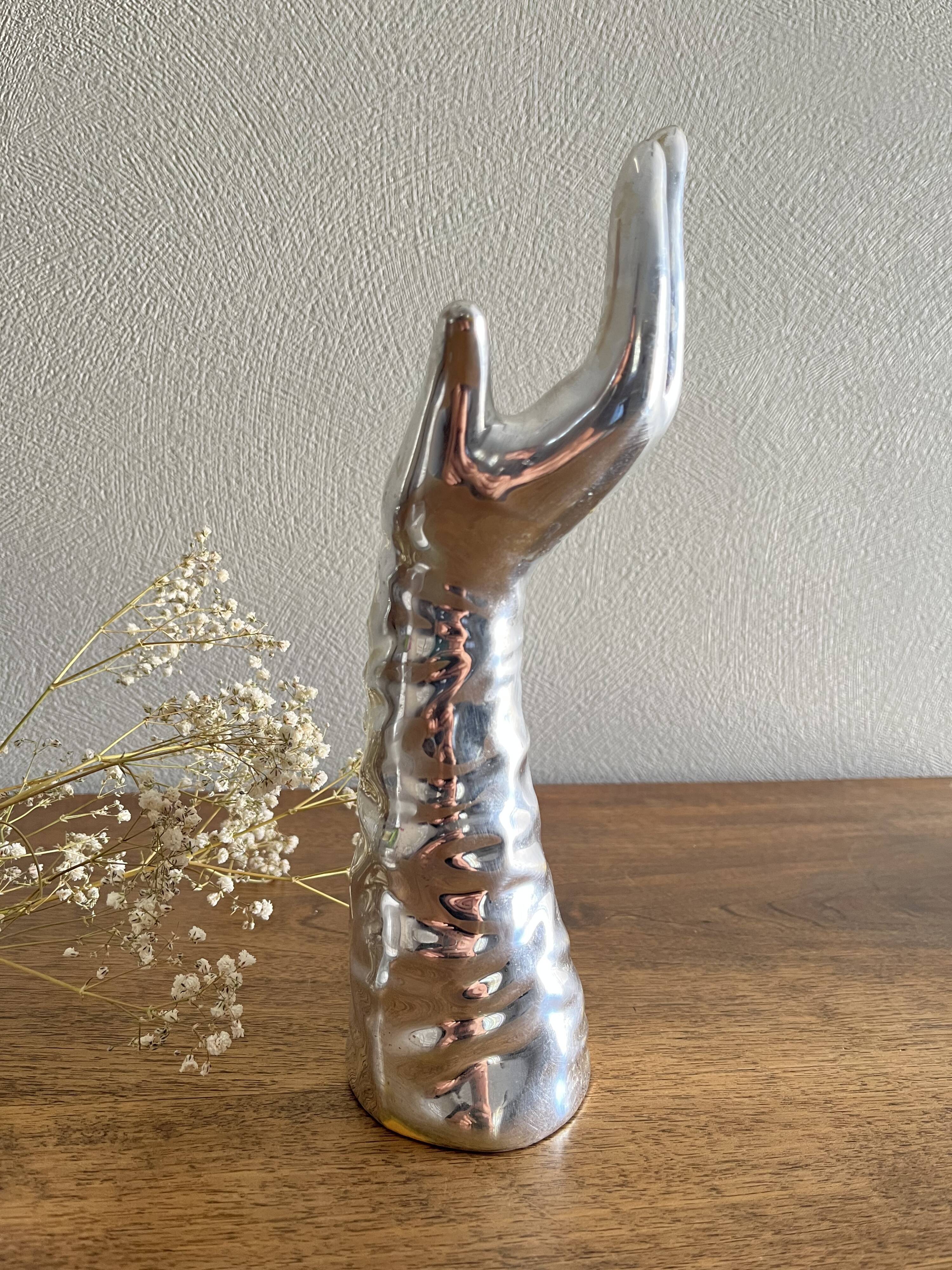 Hand baguier vintage soliflore