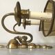 Pair of Dutch brass wall light