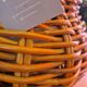 Vintage armchair in metal and wicker, large model.