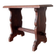 Vintage side table in solid oak, brutalist/rustic.
