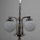 Art Deco 3-flamming Chandelier, 1920s