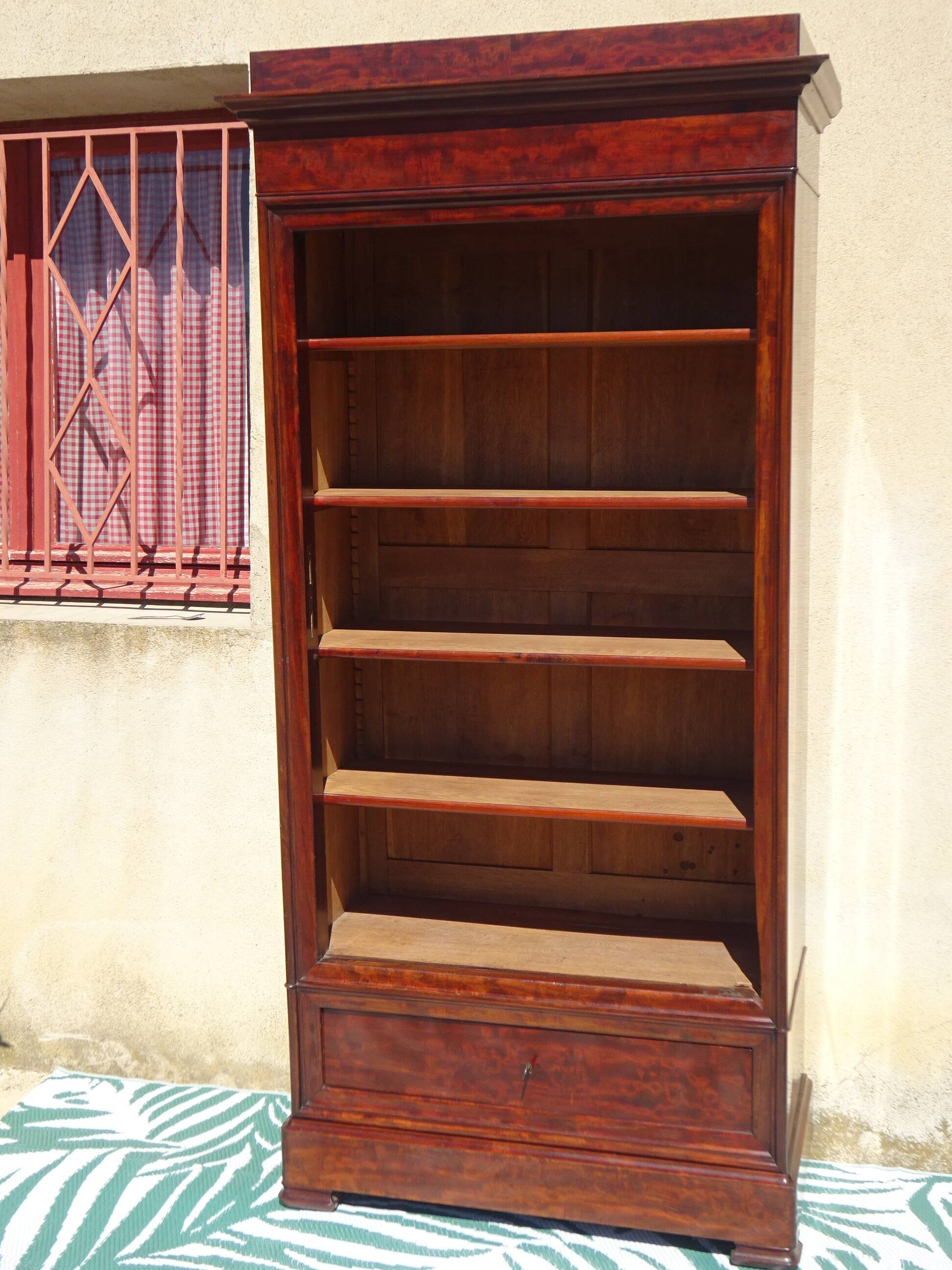 Bibliothèque époque Louis Philippe en acajou