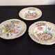 Set of 3 openwork ceramic plates