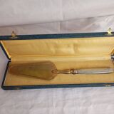 Brass and silver pie server