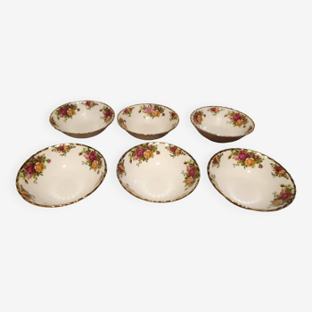 6 raviers à entremets Old Country Roses - Royal Albert -