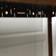 Perforated sheet metal and wood console