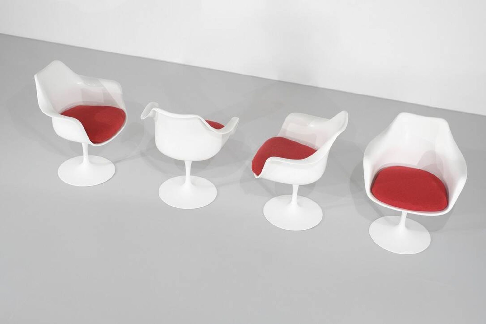 Set of "Tulip" model armchairs by Eero Saarinen for Knoll, USA