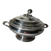 Antique silver-plated soup tureen – Late 19th century