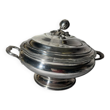 Antique silver-plated soup tureen – Late 19th century