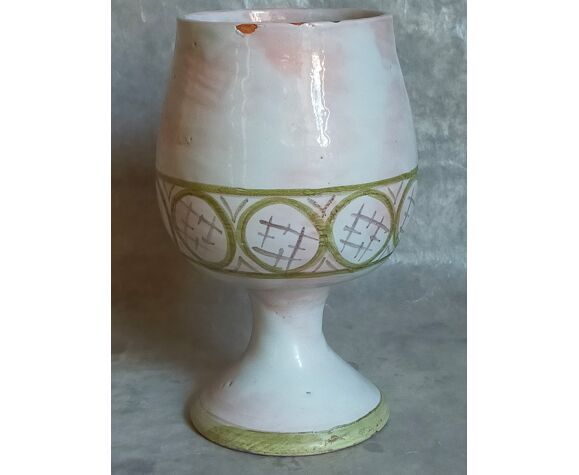 Ceramic vase of Cécile Midas vintage 50s