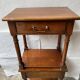 Pair of cherry wood side tables