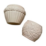 Pair of pot covers in saint clément ceramic