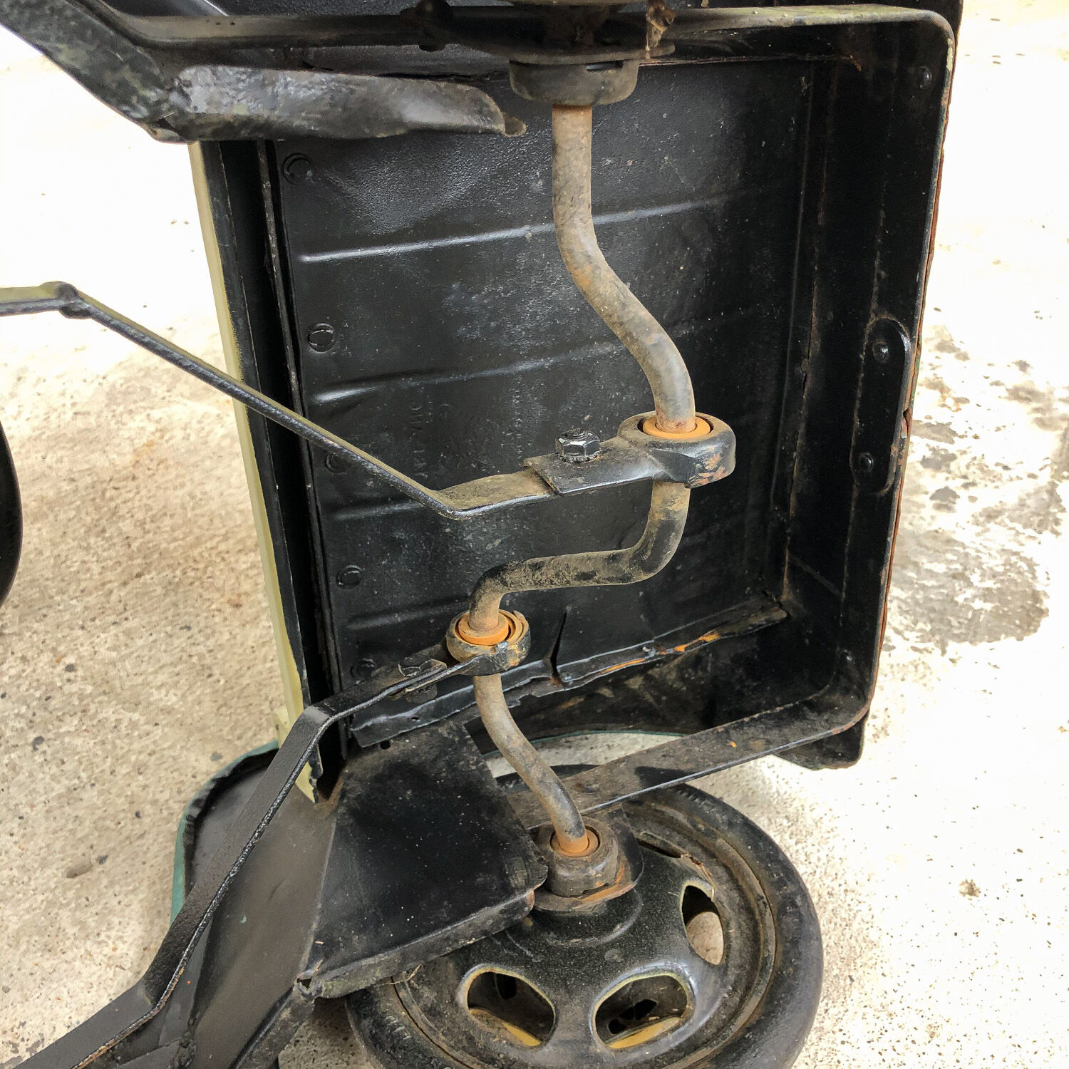 Vintage Willys Jeep pedal car by Tri-Ang