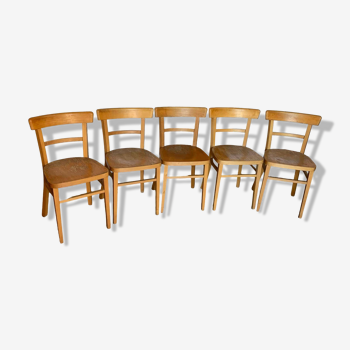 Ensemble de 5 chaises bistrot