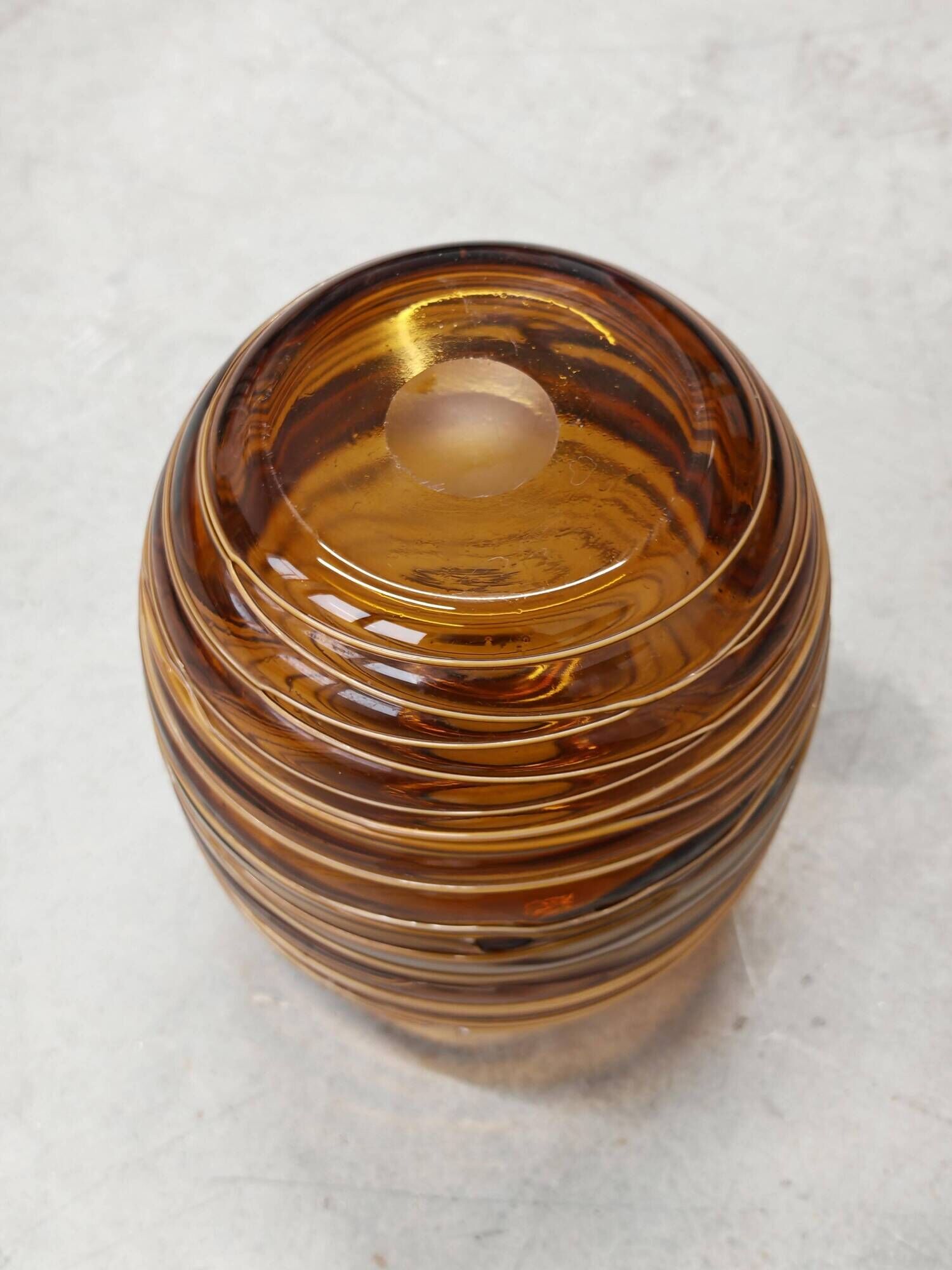 Mid-Century Murano vase in glass by Fulvio Bianconi for Venini