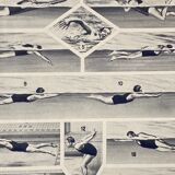 Former illustration Larousse "Swimming"