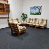 Set de salon vintage des années 70 en teck 6 pièces