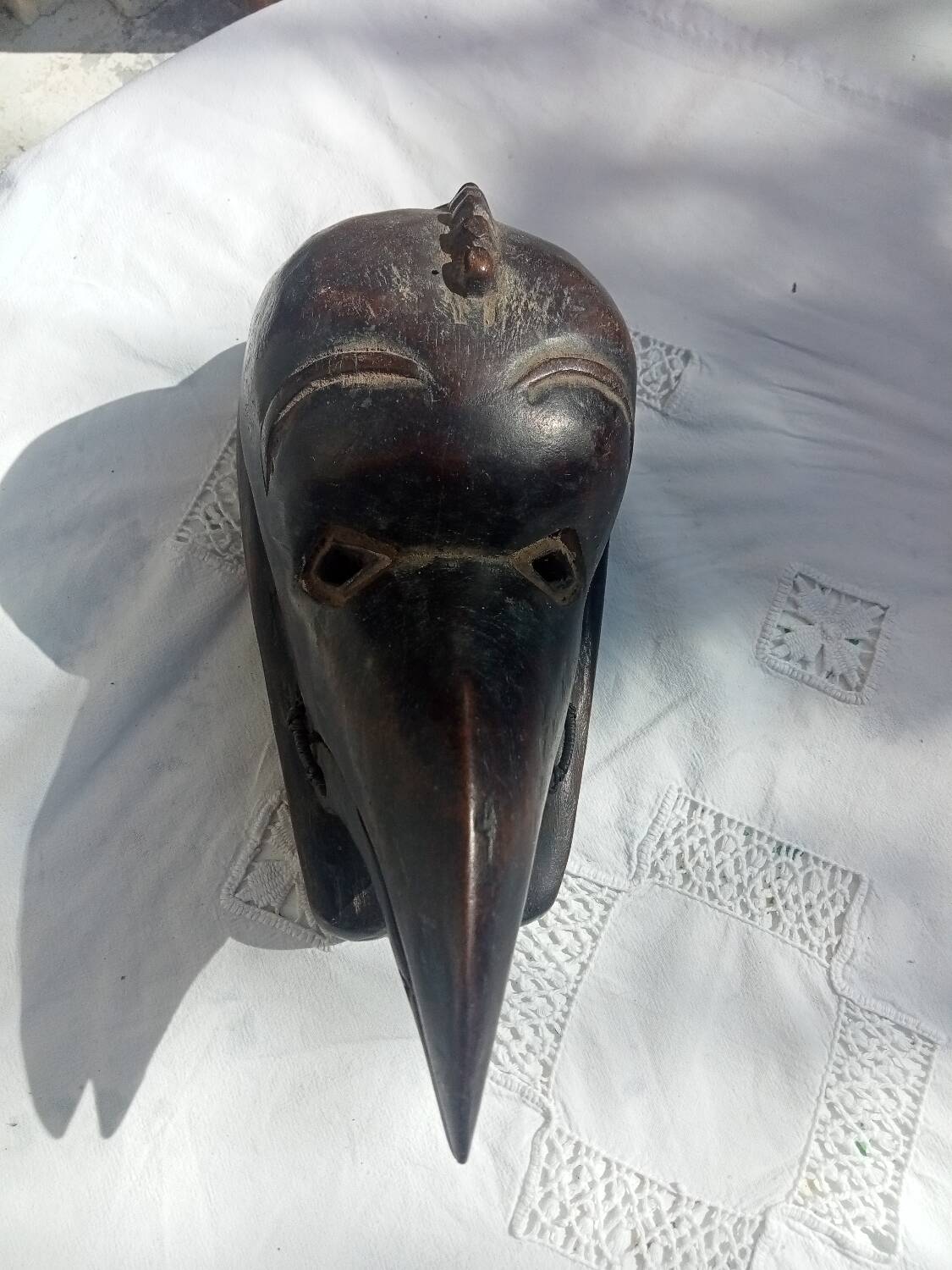 Tschokwe bird head mask