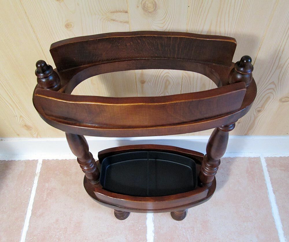 Wooden umbrella holder