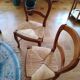 6 chaises bois massif paillées et 2 chaises cannées