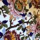 Ceramic hollow dish gien France decoration flowers peony hand painted