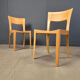 Vintage oak dining chairs, 1980s - Belgium