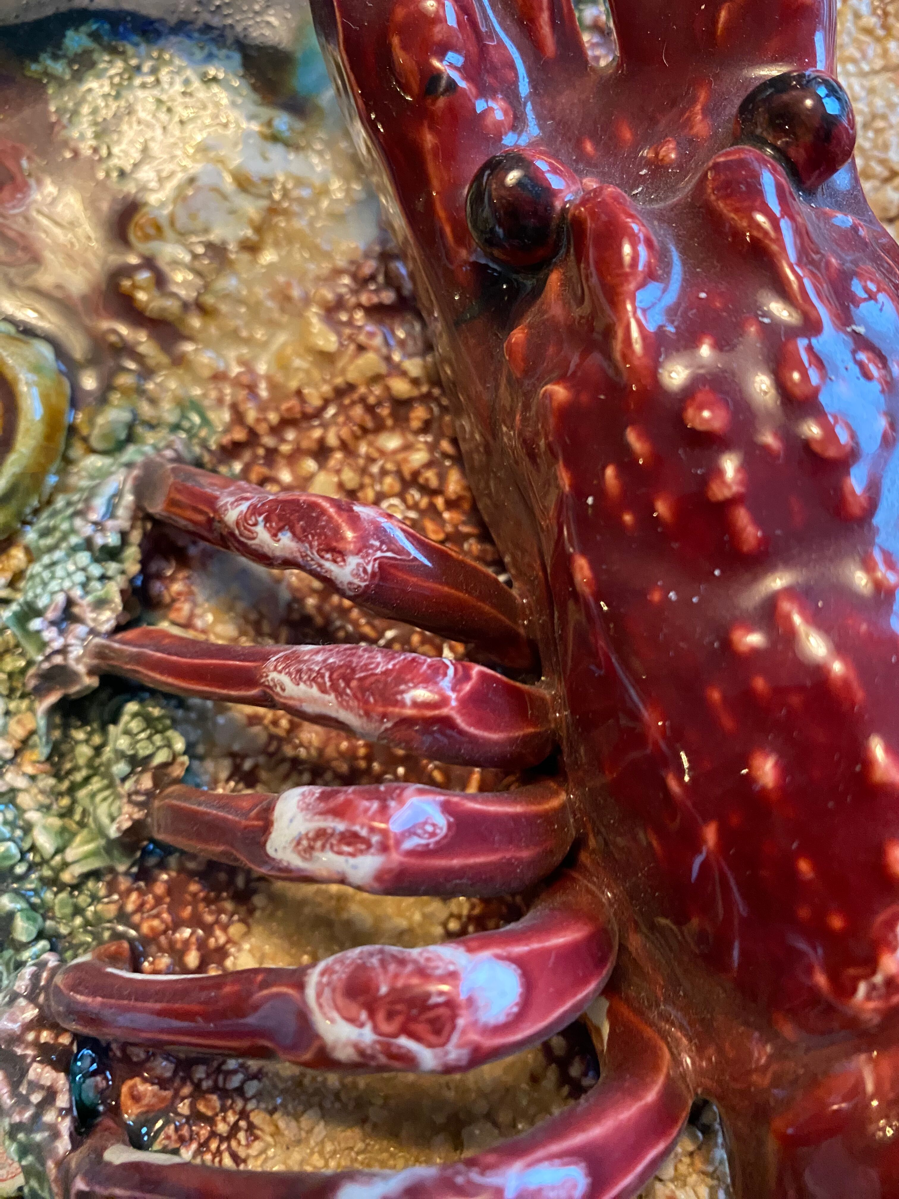 Portuguese Pottery Palissy Ware Plate