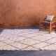 Moroccan rug Beni M'Rirt white - 224 x 294 cm