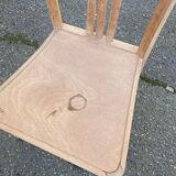 Scandinavian bistro chair in raw beech wood