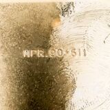 HANS-AGNE JAKOBSSON. Pair of wall lights, glass/brass