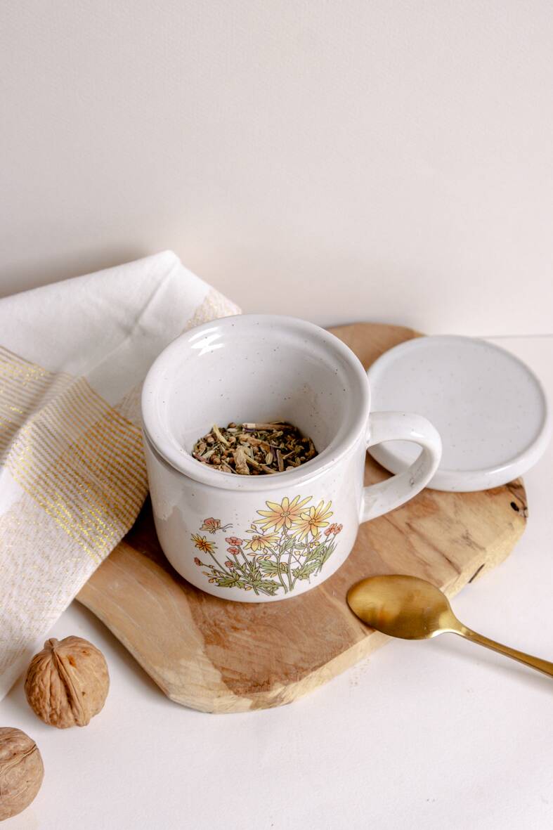 3-piece floral teapot