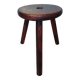 Tabouret de ferme tripode avec trou