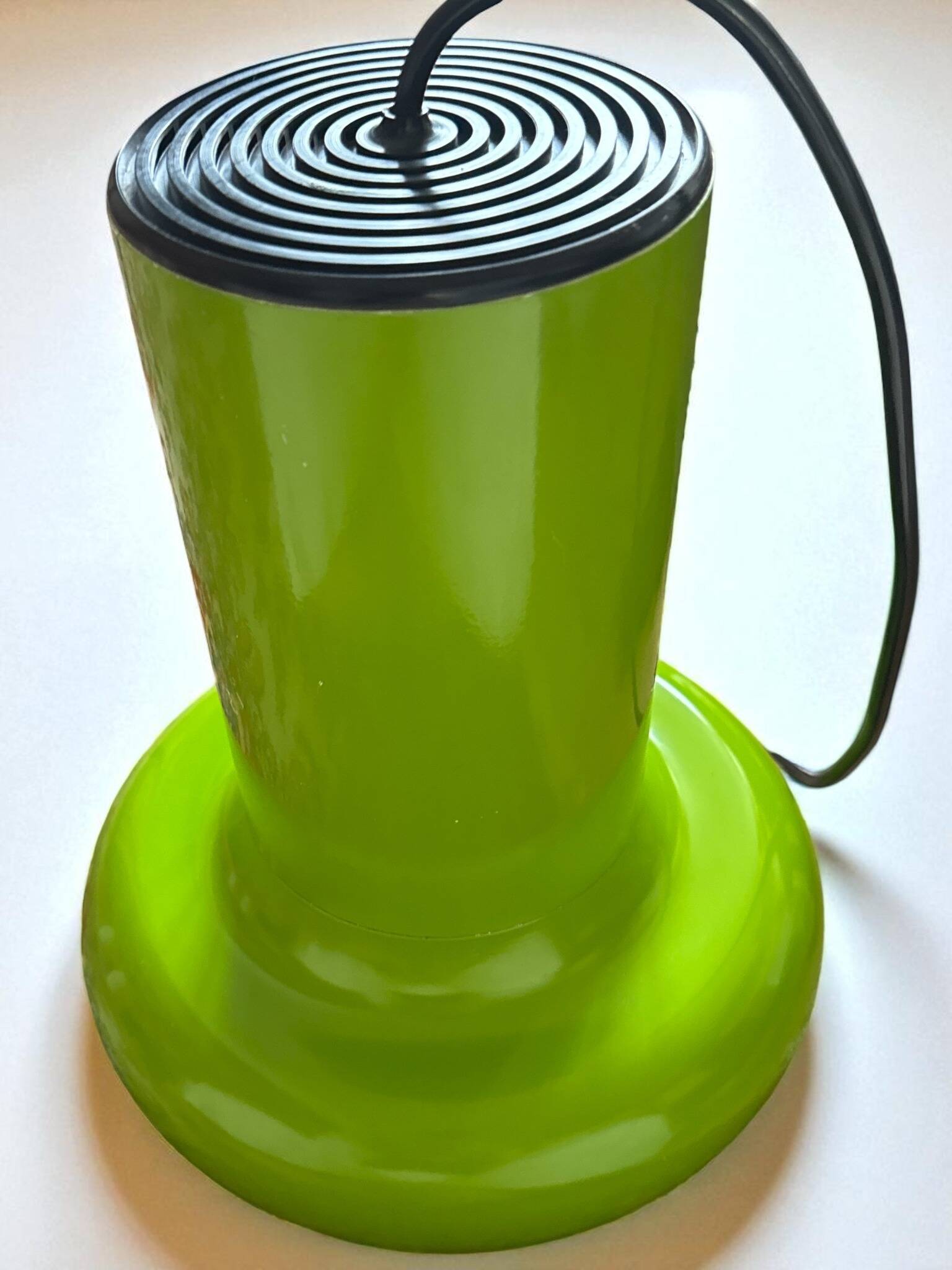 Vintage Lita 6062 Pendant Light – Space Age Design in Lime Green – 1970s