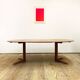 Round Circular Extendable Mid Century Teak Dining Table