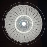 Murano glass pendant lamp, tourbillon, Italy, 1970s