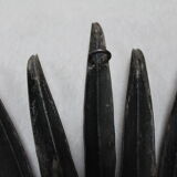 Mirror Sun 51x51cm black metal