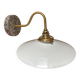 Applique murale en opaline blanche et terrazzo