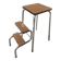 Vintage 60s 70s folding step stool formica