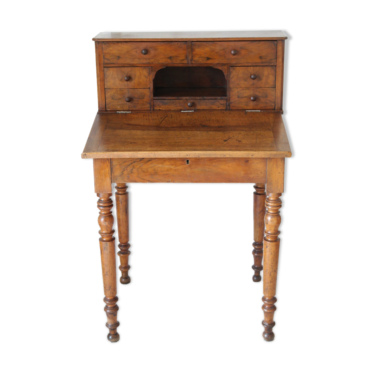 Secretary desk happiness of the day Louis Phillipe in walnut