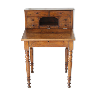 Secretary desk happiness of the day Louis Phillipe in walnut