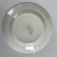 Assiette plate ancienne terre de fer rouge Saint Amand modèle Fleurs d