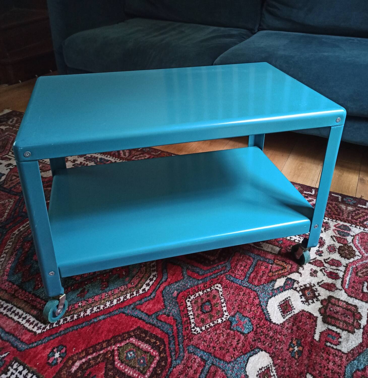 Blue metal coffee table Ikea PS 2012