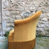 Velvet toad armchair