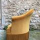 Velvet toad armchair