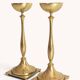 Scandinavian Modern Brass Candlesticks by Gunnar Ander for Ystad Metall